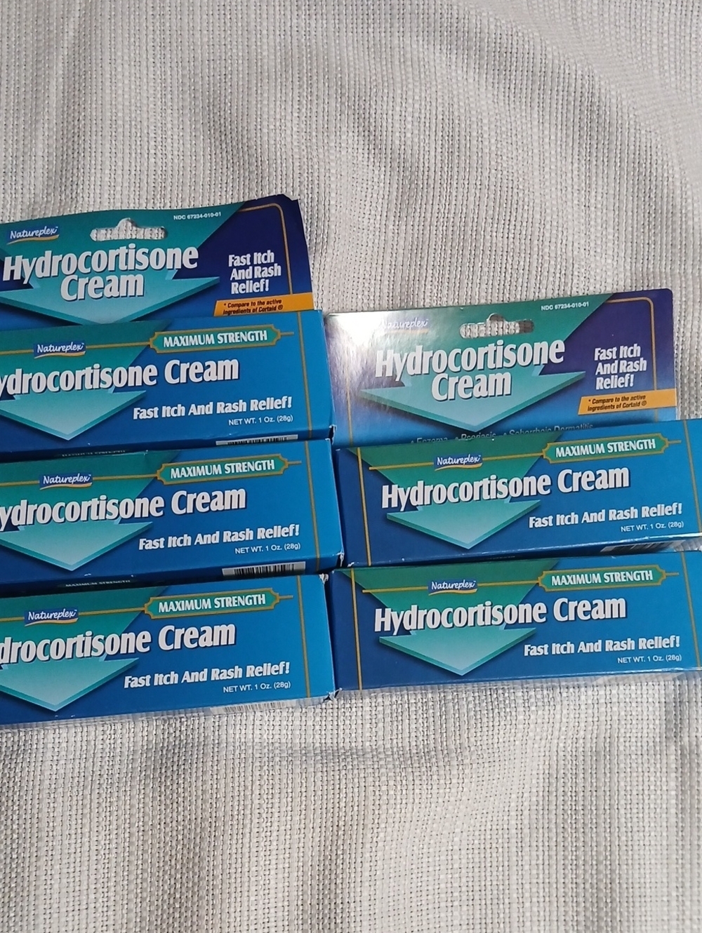 ×5 Hydrocortisone Cream Maximum Strength - Blue Packaging (Lot of 5)